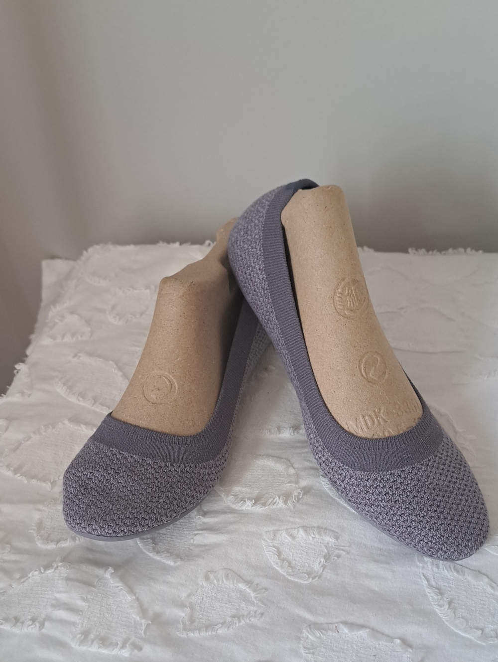 Allbirds Tree Breezers Gray Knit Comfort Slip On Ballet Flats minimalist SZ 7